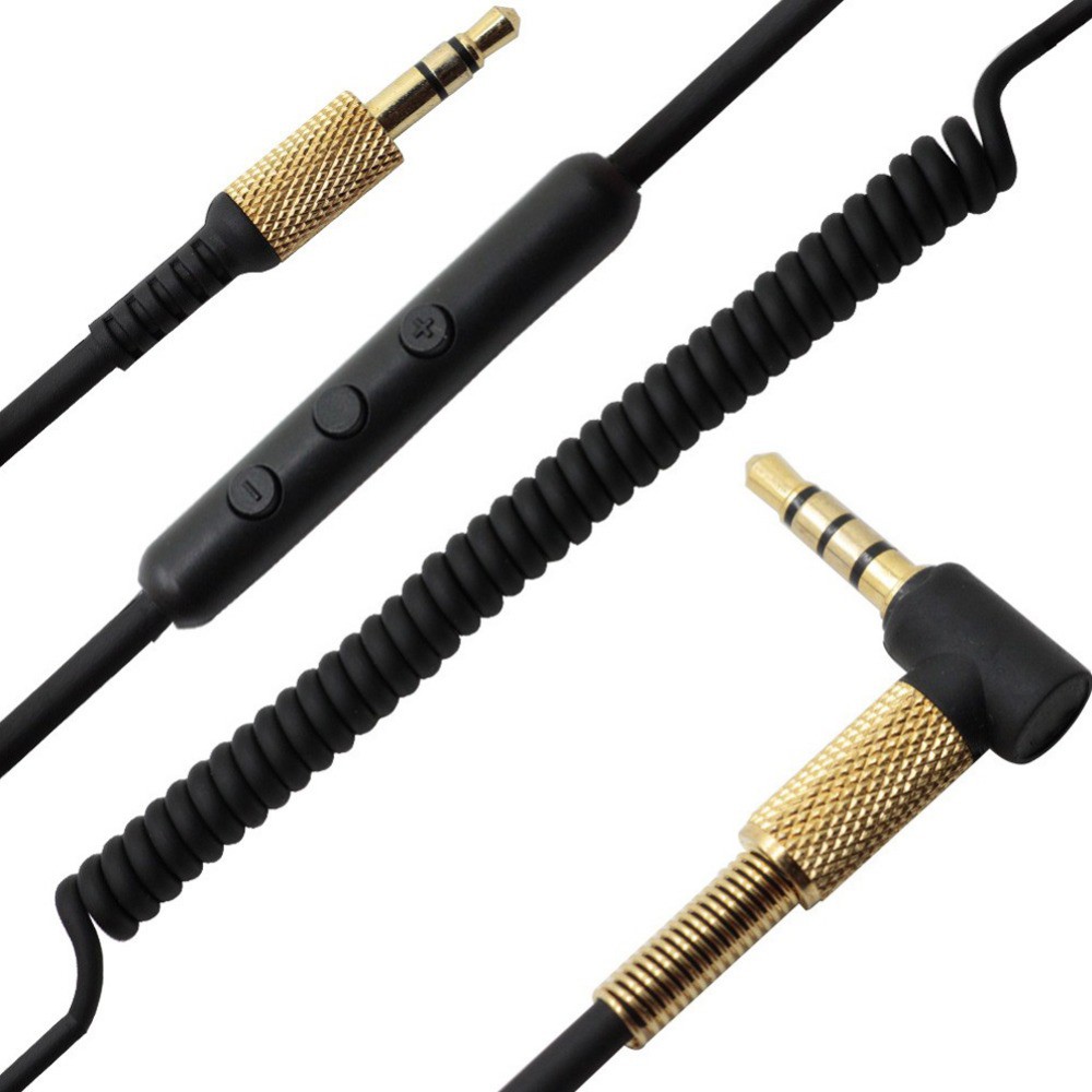 Mic Audio Cable for Marshall Major 2 3 4 II III IV Monitor Mid A.N.C