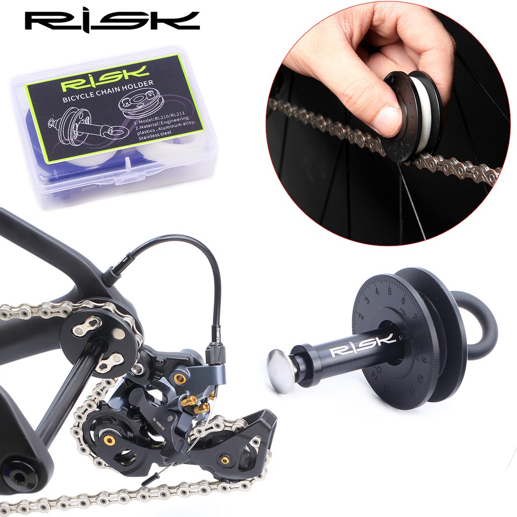 Risk Bicycle Chain Holder Bike Chain Clean Keeper Tool With Quick Release Lever For Barrel 12mm Bucket Shaft Frame MTB bicycle accessories Shopee Singapore
