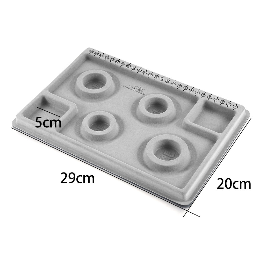 Bead Design Board - 19.5 X 28cm Gray Flocked Beading Board For DIY Bracelet, Necklace & Jewelry Making