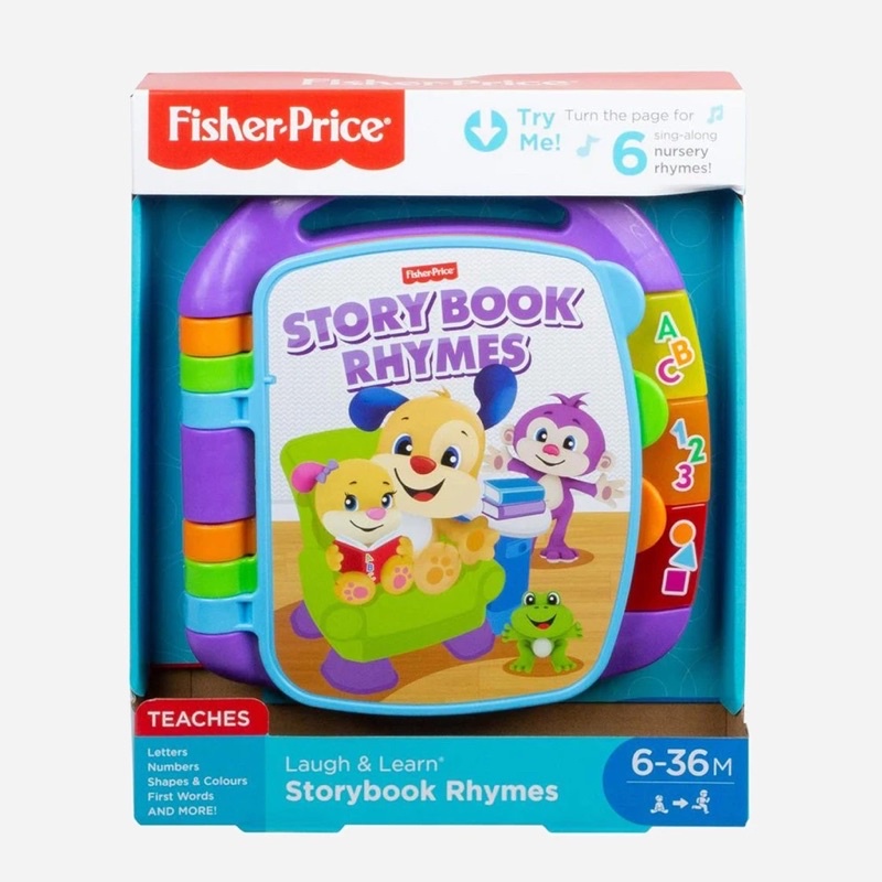 Fisher Price Laugh and Learn Storybook Rhymes Book | Shopee Singapore