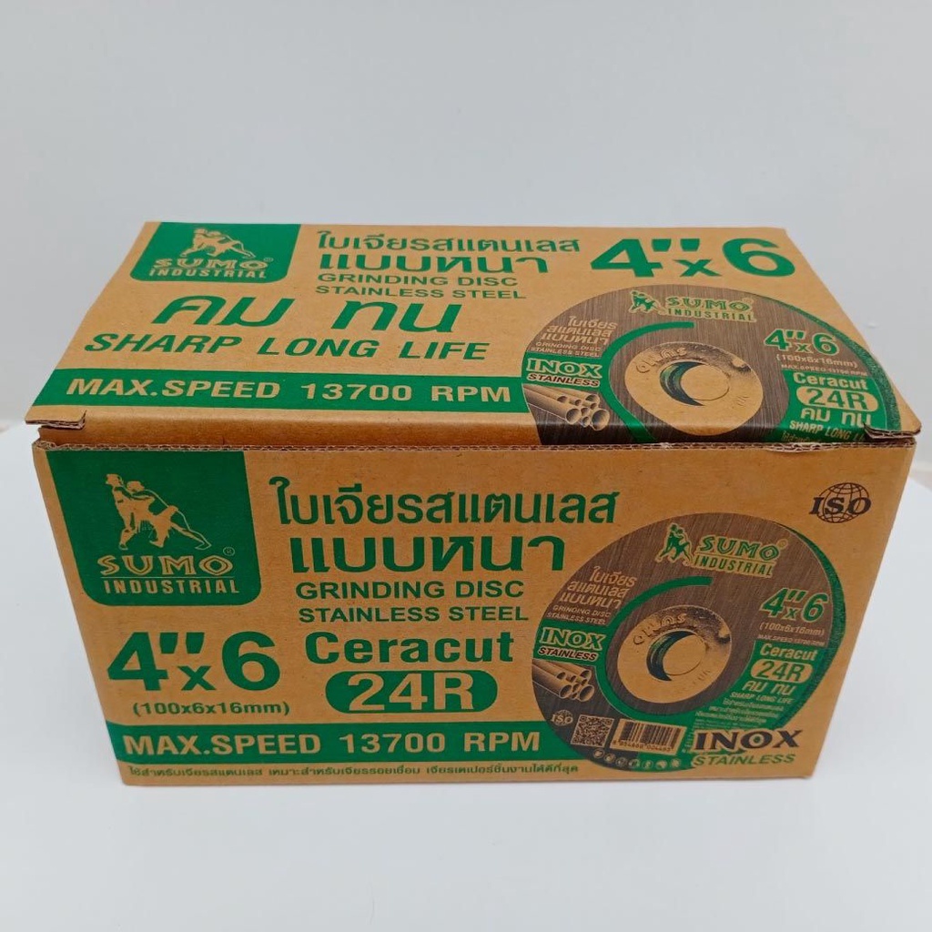 Grinding Disc SUMO CERACUT 24R 4 Inch Box Of 25 Green 100x6mm Stainless ...