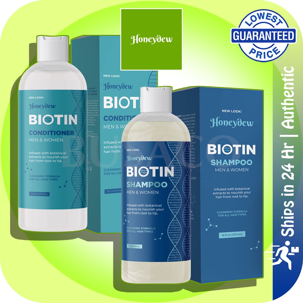 Honeydew BIOTIN DHT Blocker Shampoo & Conditioner for Hair Growth, Formula From