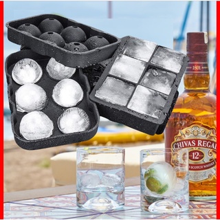 Round Bulb Ice Cube Mold DIY Silicone Ice Cube Ball Kitchen Accessori Tool  Hockey Mold Ice Blocks Maker Box For Whiskey Cocktail