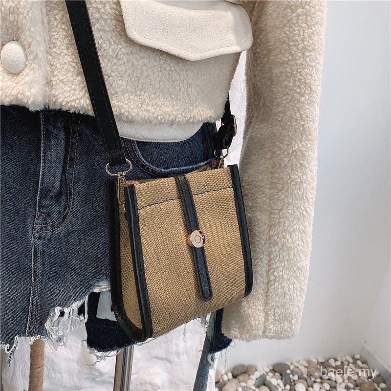 Women bag Sling Bag Handphone Bag shoulder BagNew Mini Bucket Bag ...