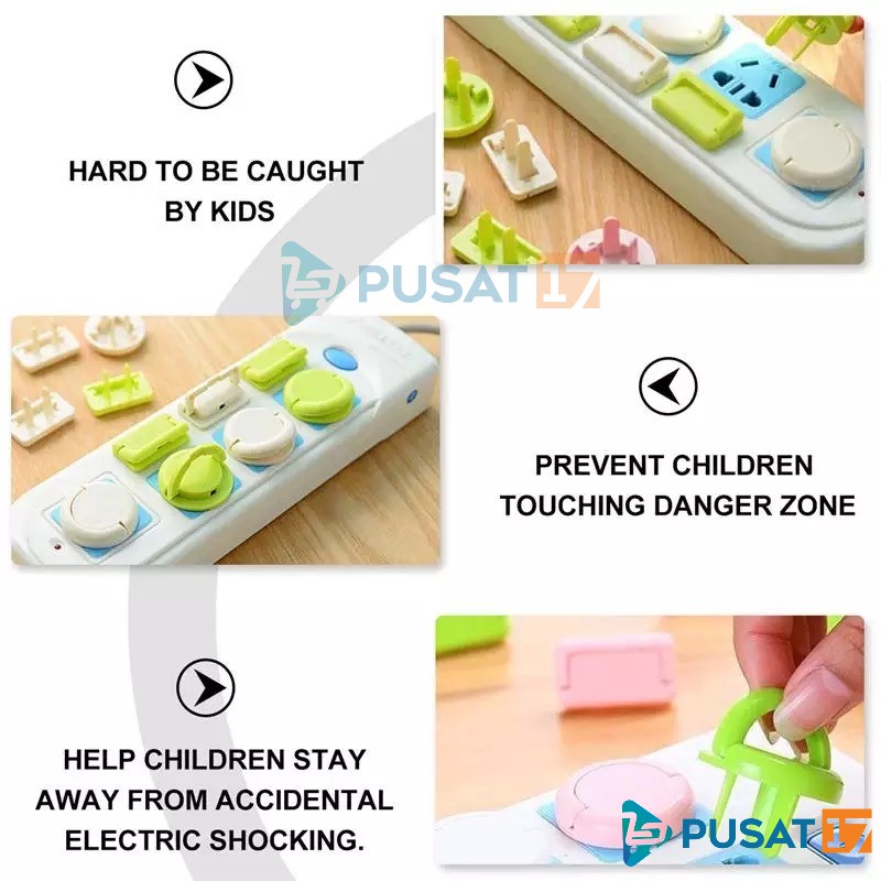 PENUTUP COLOKAN LISTRIK STOP KONTAK / PENGGAMAN STOK KONTAK / SOCKET COVER - Gambar 2