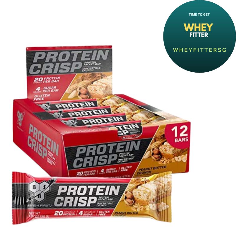 Bsn Protein Crisp Bar 12 Pieces Shopee Singapore 5423