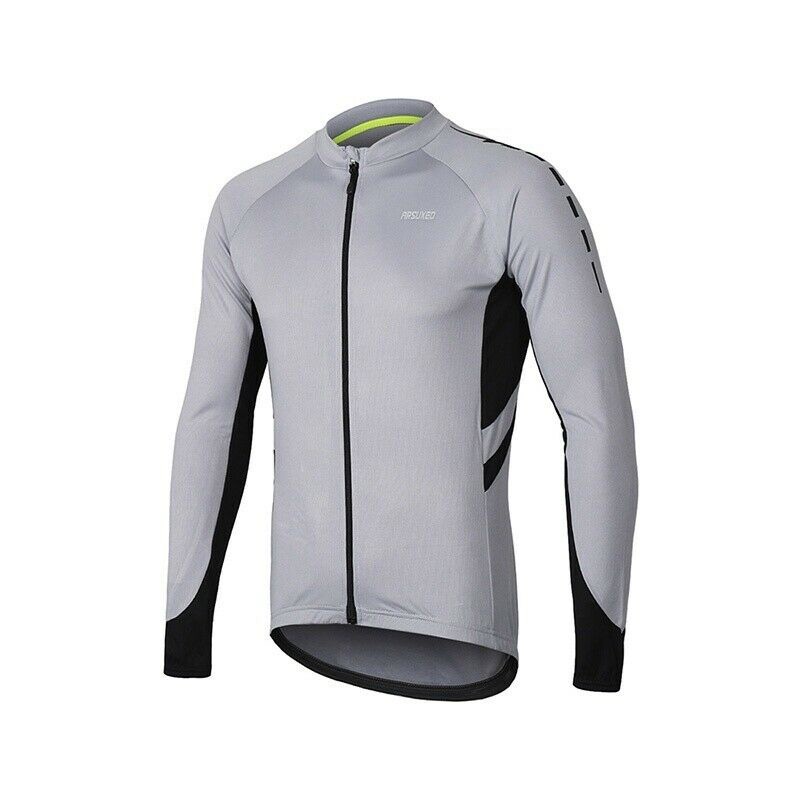 2020 Soccerhouse ARSUXEO Men s Long Sleeve Cycling Jersey Slim Fit Zipper Up Quick Dry Riding Bicycle Clothing Shopee Singapore