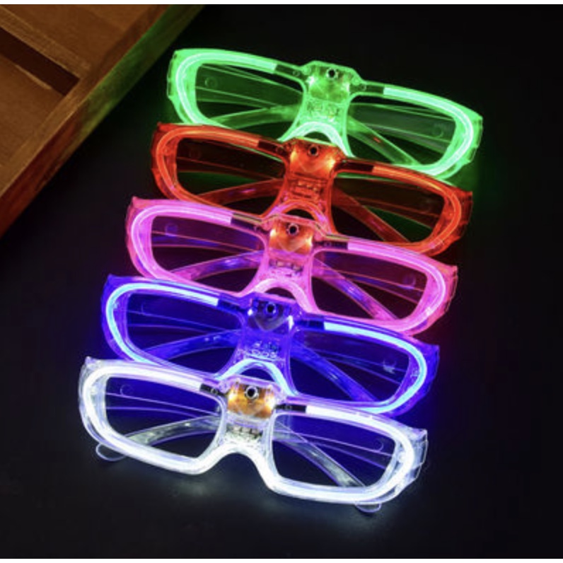 cool colourful LED light spectacles glasses neon light | Shopee Singapore