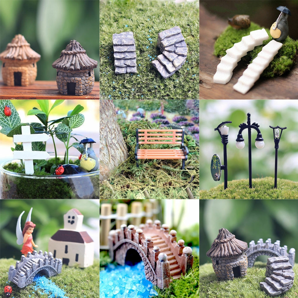 Miniature Fairy Garden Ornament Decor Pot DIY Craft Accessories ...