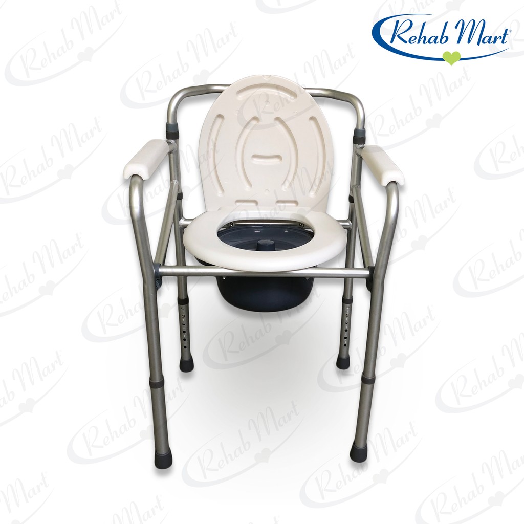 Aluminium Foldable Commode Toilet Chair Stationary (BT1052) Shopee