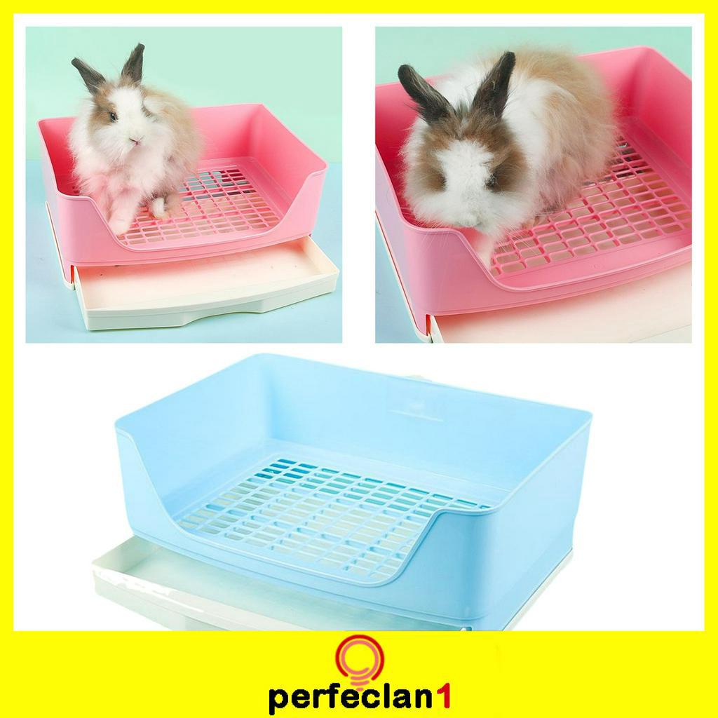 [perfeclan1] 2 Layers Rabbit Cage Potty Trainer For Guinea Pig Small 