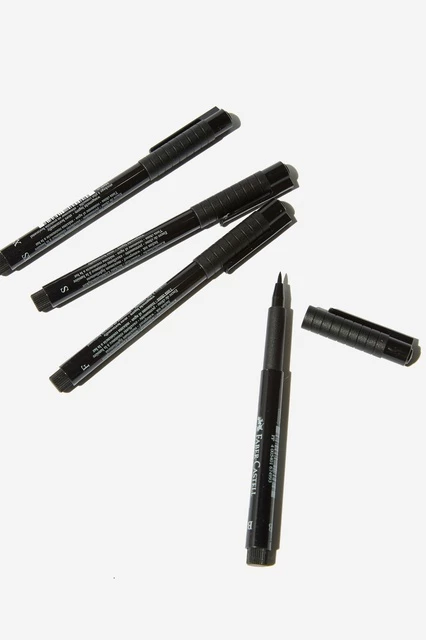 Faber-Castell PITT Artist Pen Manga Black 4 Wallet - Gambar 3