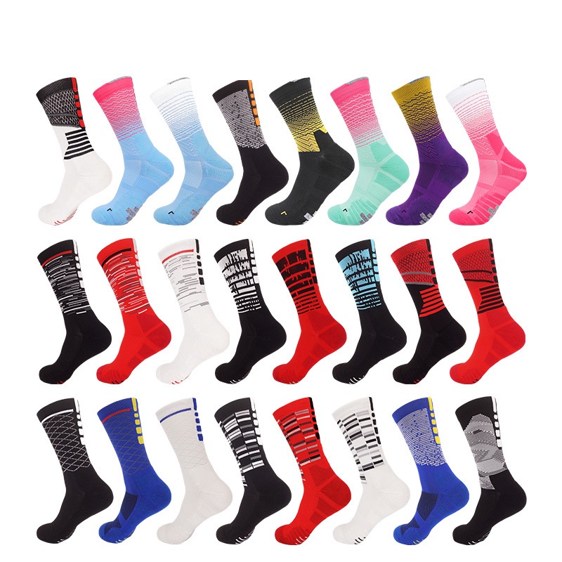 Sports Socks Women's Men's nba Basketball Mid-Tube Running Various ...