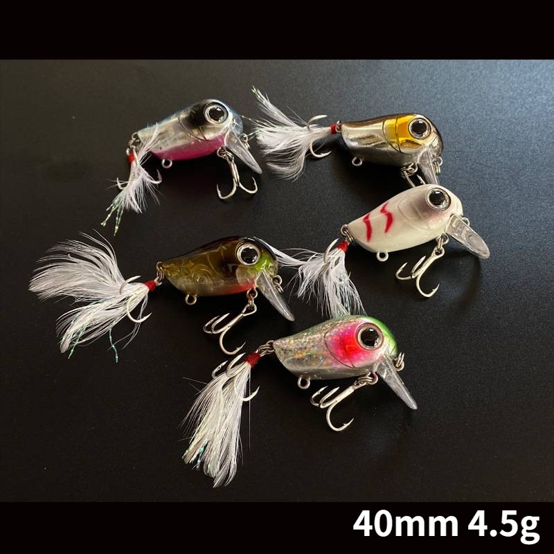 DUOYU Peacock Bass Artificial Bait 32mm 4.5g Floating MINNOW Light Stream  Fishing Feather Hook Plastic Hard | Shopee Singapore