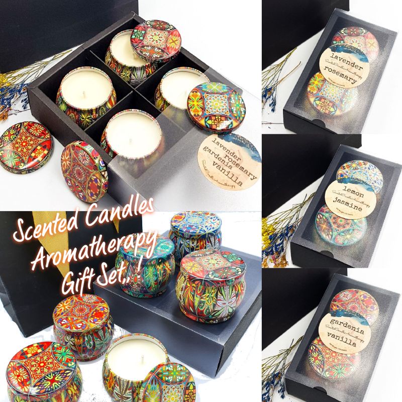 Gift Set Beautiful Scented Candles Aromatherapy! | Shopee Singapore