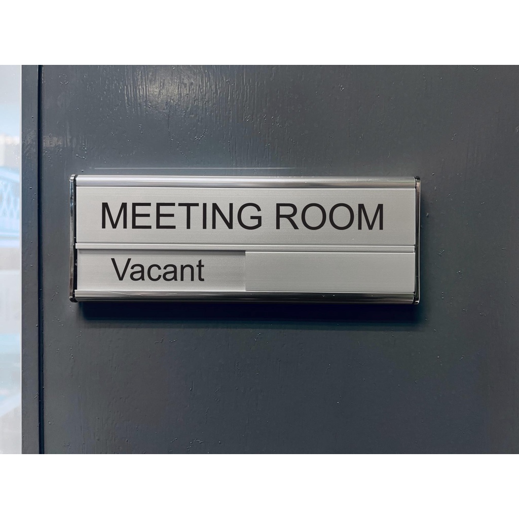 Meeting Room Slider Signage ( 200mm x 75mm ) | Shopee Singapore