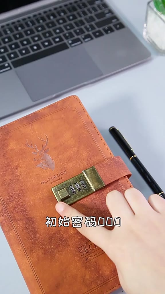 【SG】A5 Retro Password Notebook with Lock Thickened Diary Notepad Hand ...