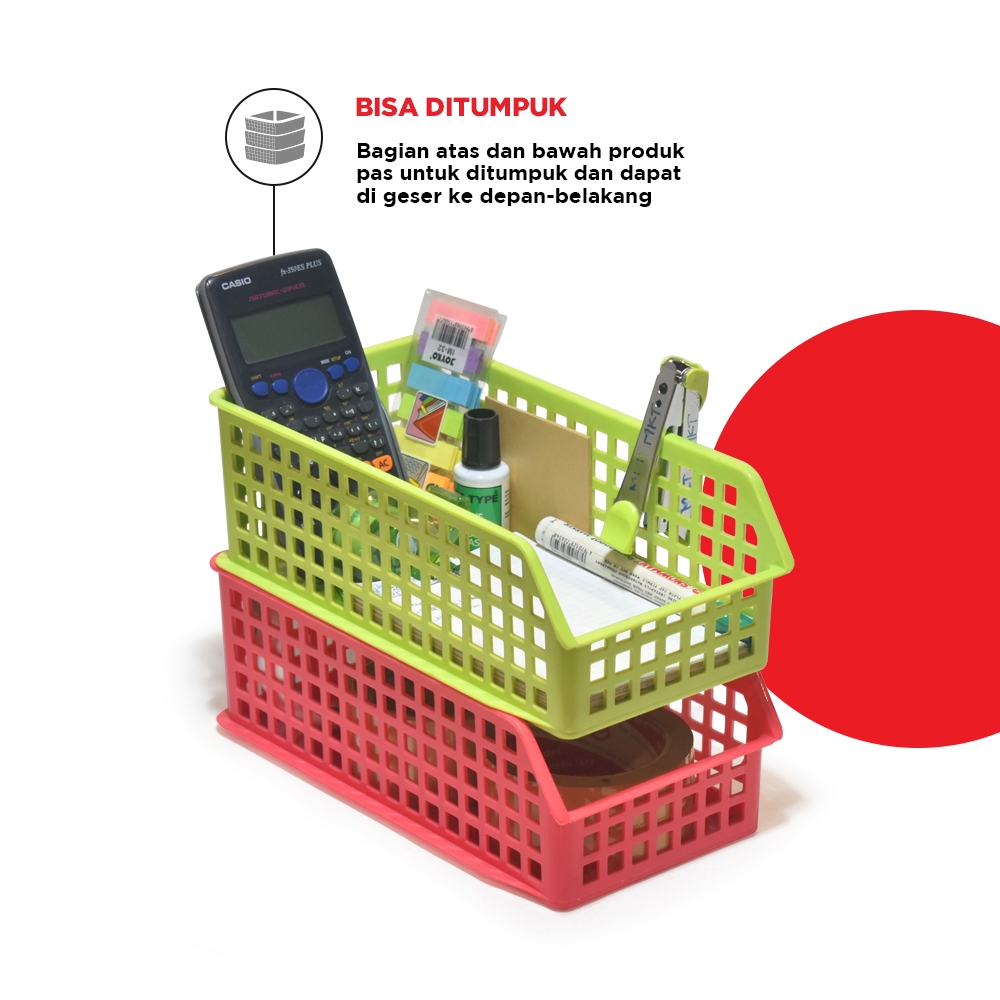 Maspion Keranjang Plastik Serbaguna Active Basket Small - Gambar 3