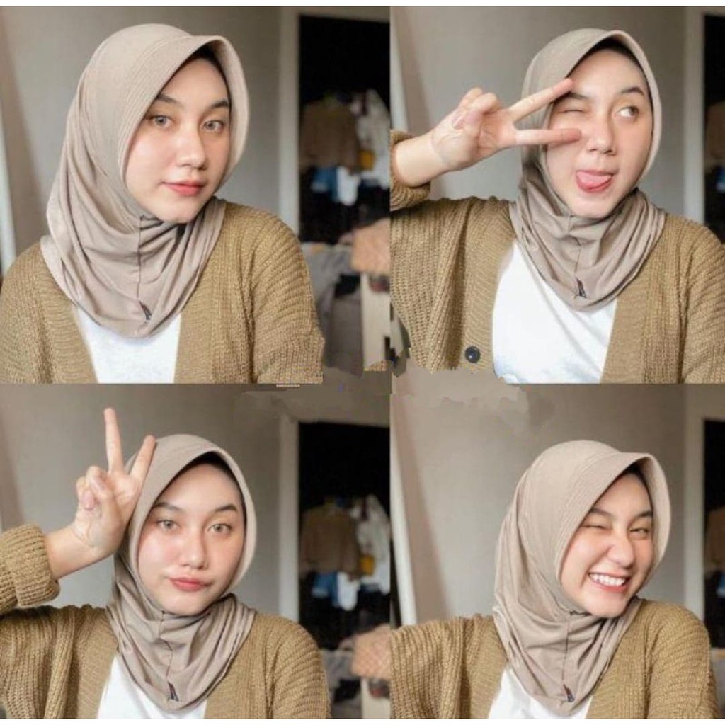 Disa Hijab - Jilbab Sport Murah /Jilbab Lycra Instan Jokowi / Bergo Sport Jersey