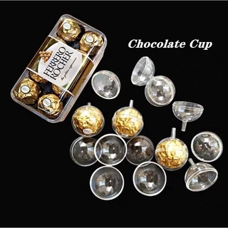 Acrylic Chocolate Boxes 100Pcs Clear Chocolate Holder Balls - Acrylic Round Candy Packaging For DIY Bouquets Chocolate Covers - View #7