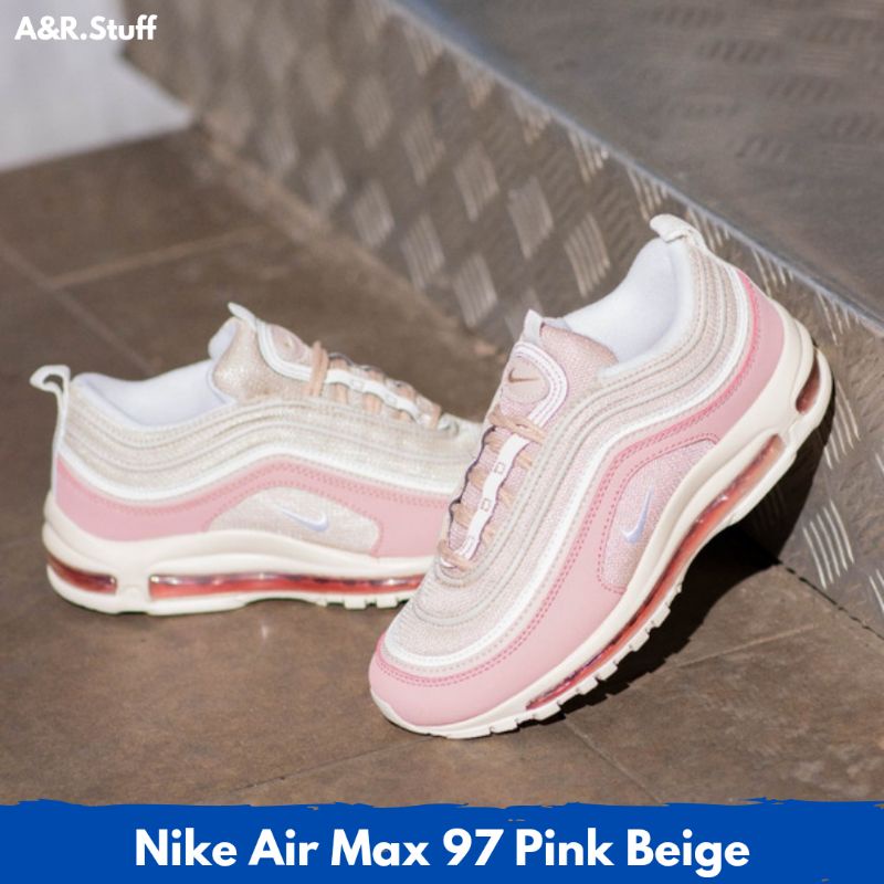 Original NIKE AIR MAX 97 PINK BEIGE Shoes Shopee Singapore