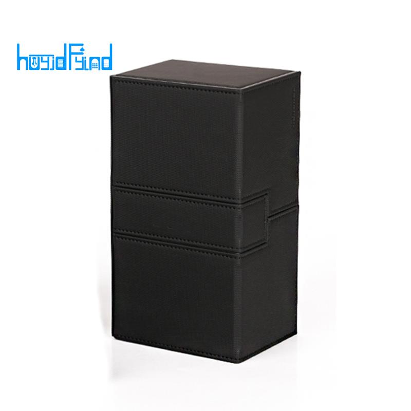 Ultra 200 kaarten deck box PU leder board spellen kaarten deck case voor Magicalal de kaarten MGT//verzamelen spellen, zwart