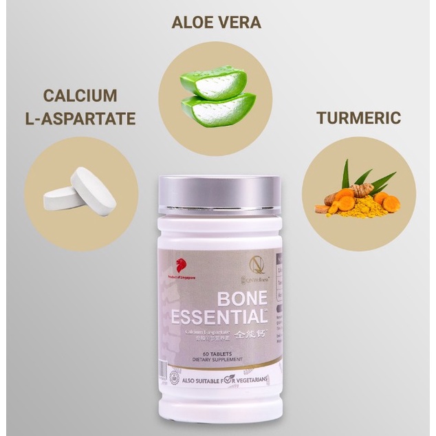 QN Wellness BONE ESSENTIAL™ 全能钙™ (60 Tablets) Vegan (LATEST STOCK NEW ...