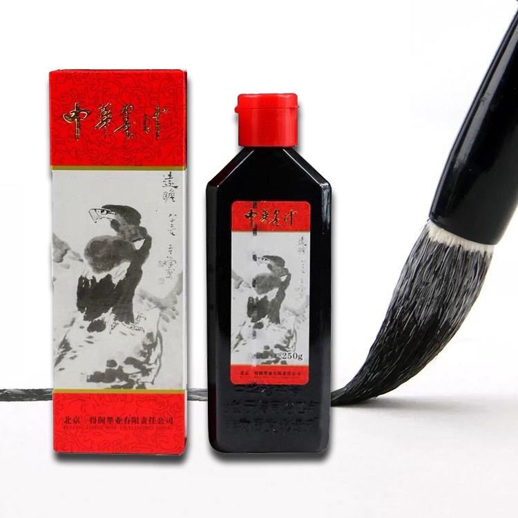 Chinese Calligraphy Ink 一得阁老鹰中华墨汁 100g/250g (Black) - (1 pcs/box) 250g