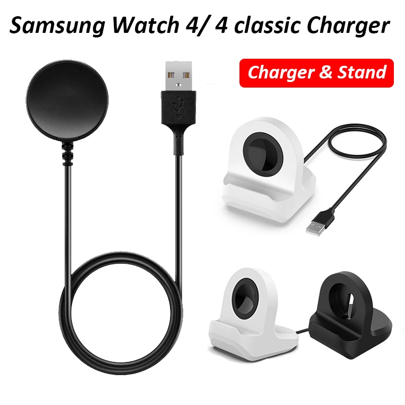 Samsung Galaxy Watch 6 5 5pro 4 4 classic watch3 Cable Charger 1M Magnetic Charger Silicone Charging Smartwatch Charging Stand Accessories