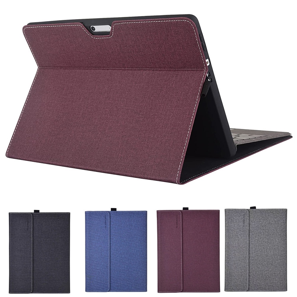 Protective Cover for Microsoft Surface Pro 8 with Pen Holder Multiple