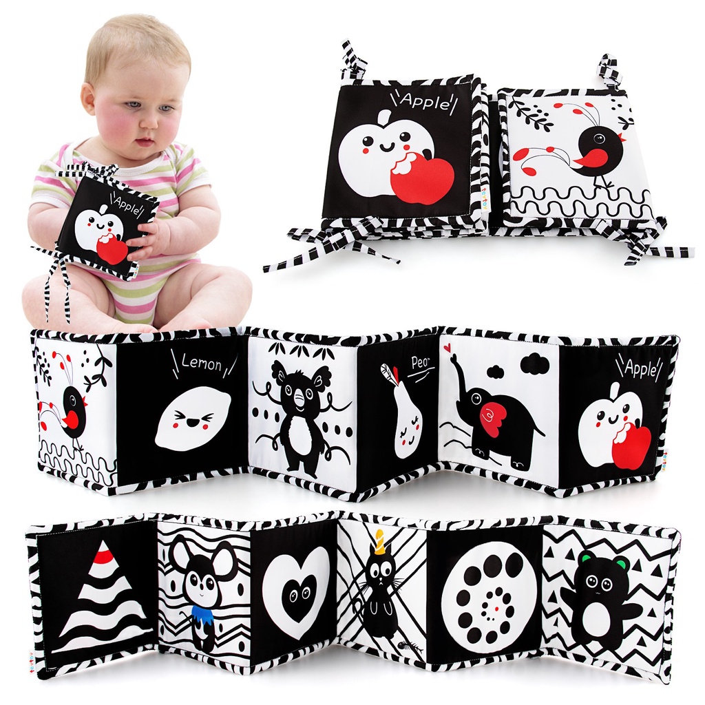 Black and white toys for babies clearance