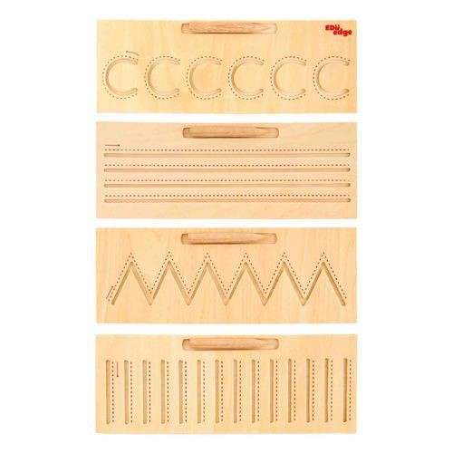 Right To Learn Wooden Basic Pattern Tracing Boards- Pre writing skills ...