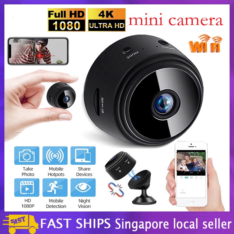 [SG Stock] Mini Camera Remote Control 1080p Hd Camera A9 Night Micro ...