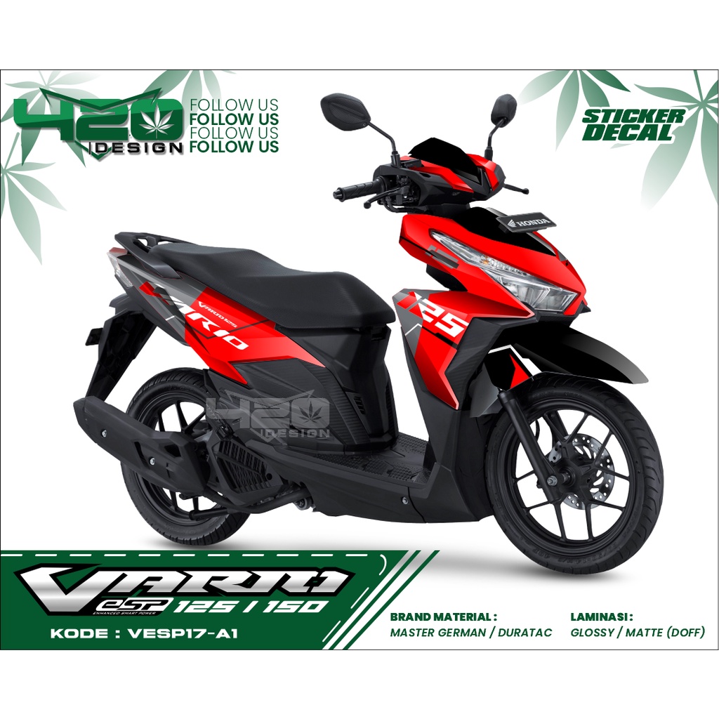 NEWEST VARIO ESP FULLBODY DECAL MOTIF - VARIO 125/150 ESP DECAL STICKER ...