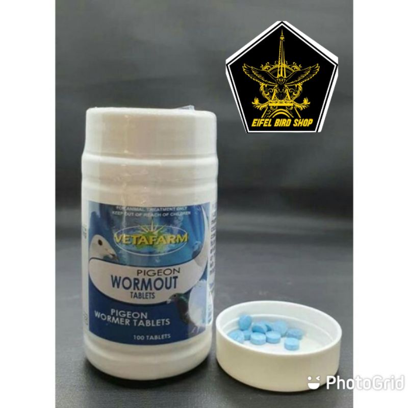 Wormout VETAFARM Medicine For Pigeon Worms And All Kinds Of Birds,,, veta jamu merpati Shopee