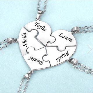 Puzzle necklace deals for family