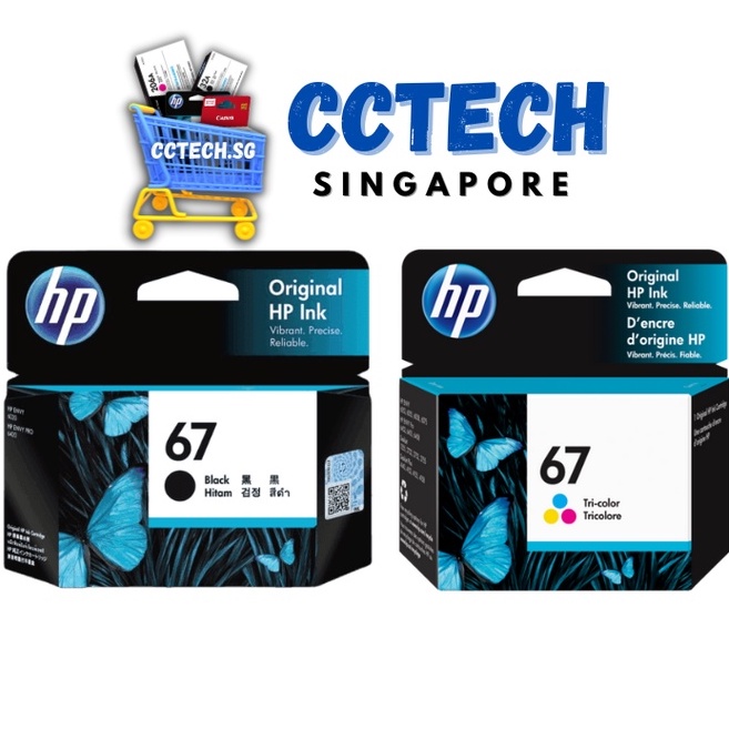 ORIGINAL HP 67 / 67XL Black & Tri Color Ink Cartridge SG Ready Stocks ...