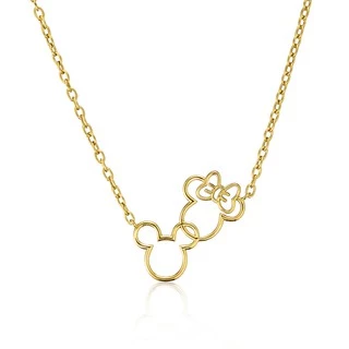 Poh Heng Jewellery Disney Oh It's Mickey & Minnie Necklace (Online Exclusive)