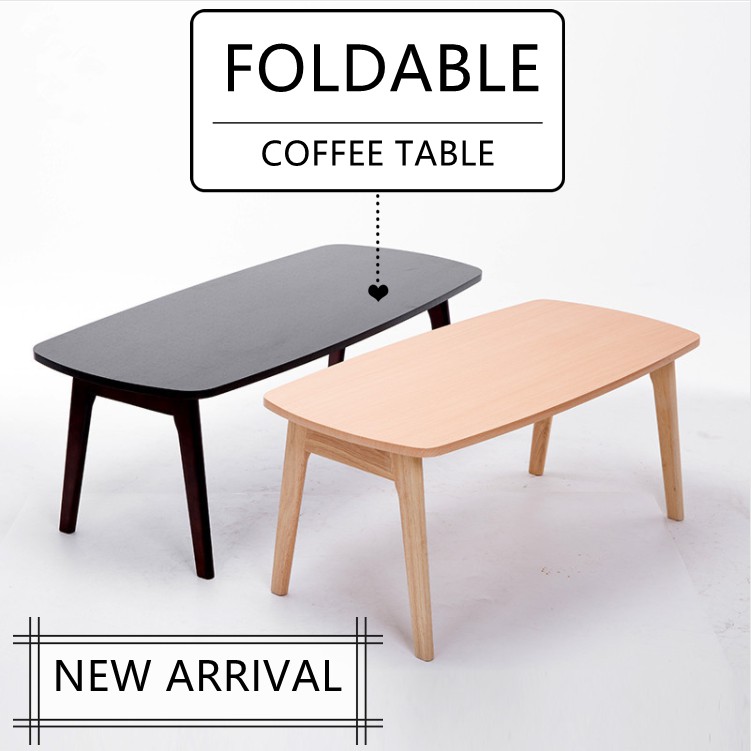 Low store table foldable