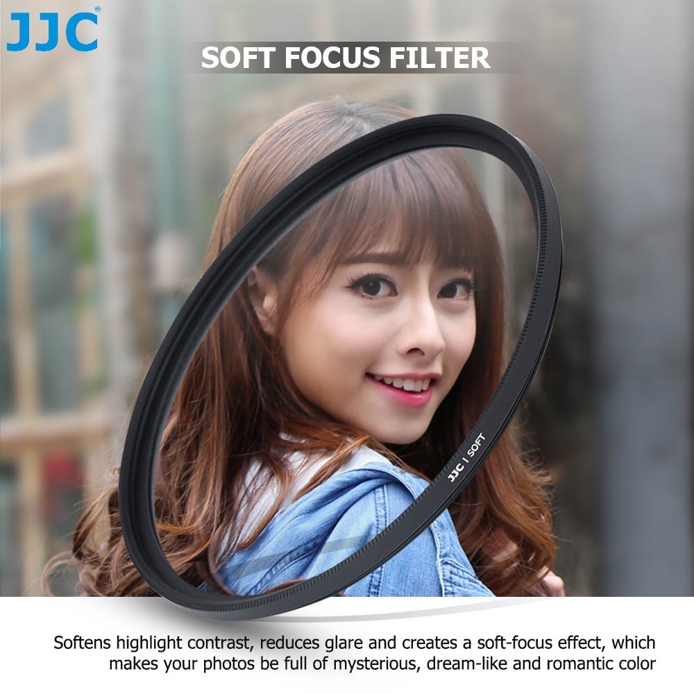 JJC Soft Focus Filter Camera Lens Dreamy Hazy Portrait Filter, 37 40.5