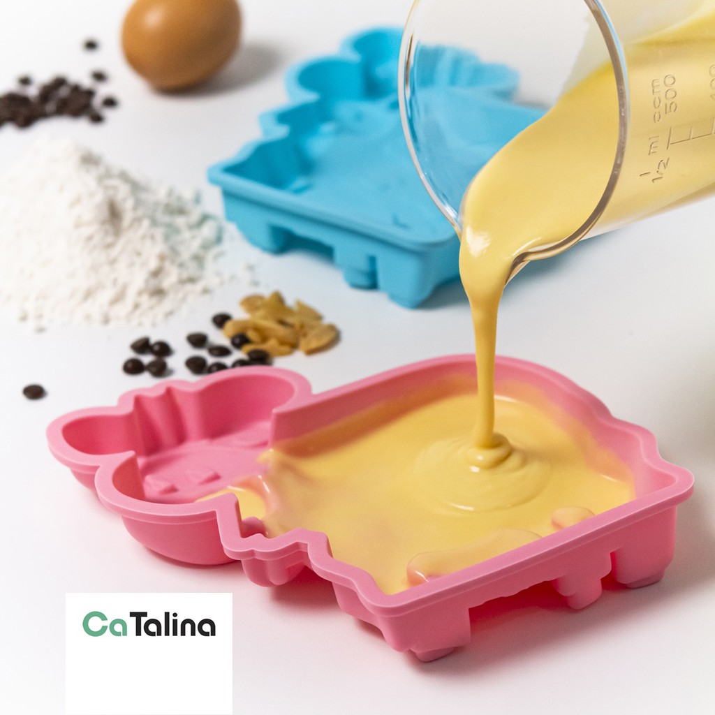 Cetakan Puding Coklat Kue Silikon Tahan Panas - Gambar 3