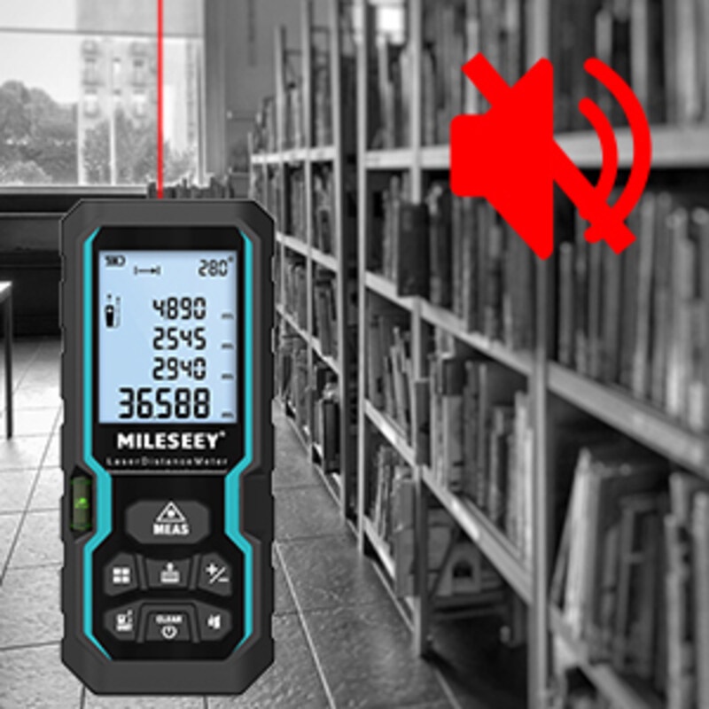 Mileseey S5L Laser range finder 120M Laser Distance Meter,M/In/Ft/In+Ft ...