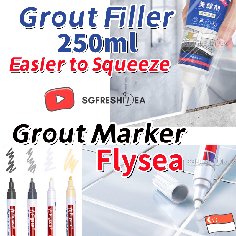 Tile Grout Marker Pen Sealer Filler Toilet Cleaner Floor Tiles Gap