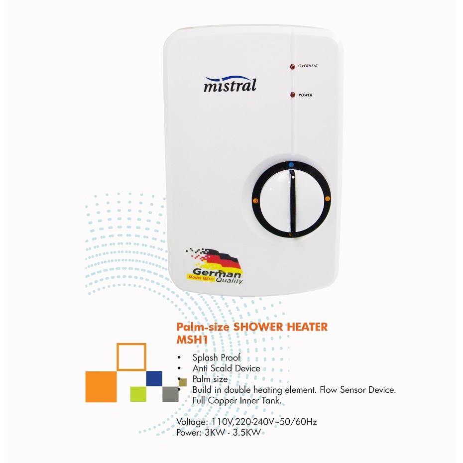 Mistral Instant Water Heaters - MSH1 (5 Years On Heating Element) | Shopee  Singapore