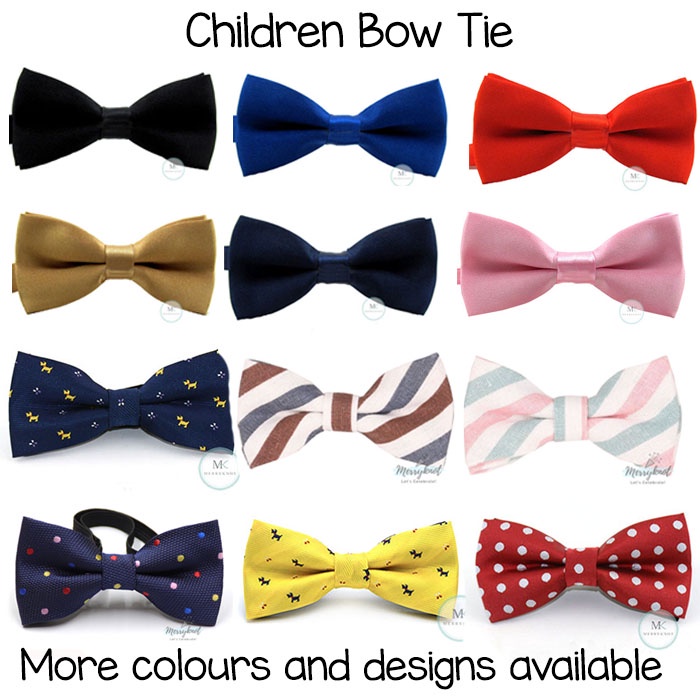 SG SELLER] Children Kids Boys bow tie Bowtie Child | Shopee