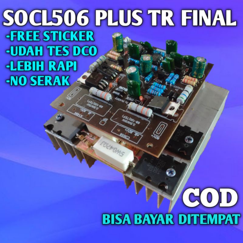 SOCL 506 PLUS FINAL POWER AMPLIFIER 2 SET TRANSISTOR TOSHIBA 5200 1943 ...