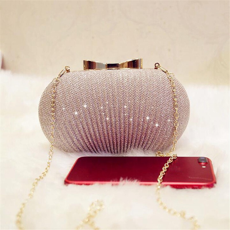 Gold deals evening bag