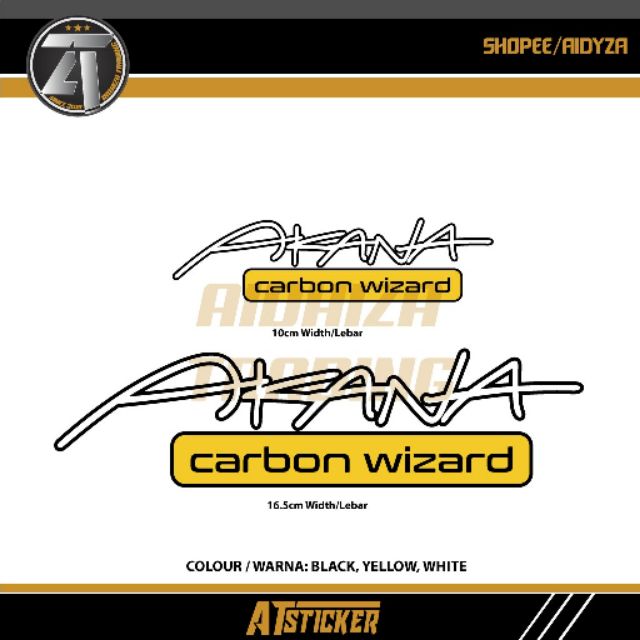 Sticker Akana Carbon Wizard Pantul Cahaya Stiker Kereta Motor Stiker ...