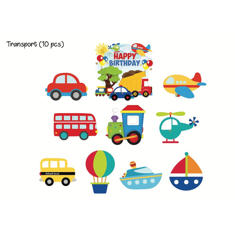 Transport Cake Topper (10pcs) | Shopee Singapore