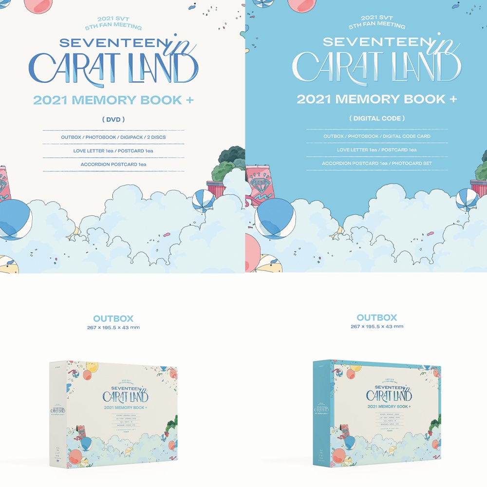 韓国スターDVD SEVENTEEN (セブンティーン) 2023 SVT 7TH FAN MEETING [SEVENTEEN in CARAT  LAND] MEMORY BOOK+DIGITAL CODE (デジタルコードセット+フォトブック180P+フォトカードセット +ポップアップカード+ステッカーパック+ユニットフォトセット) | 韓国版DVD/Blu-ray 